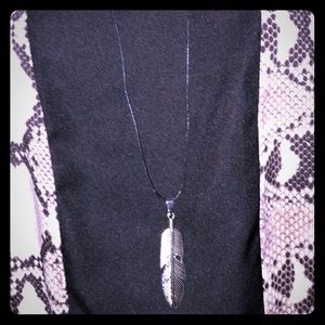 Long Feathered Necklace